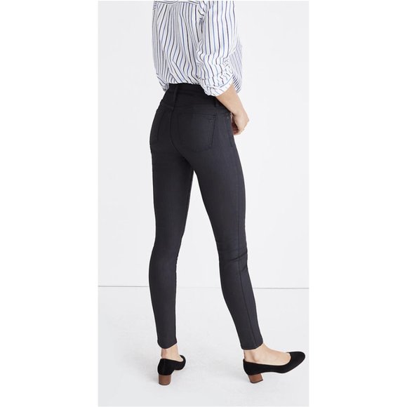 MADEWELL 9" High Rise Skinny Skinny Coated Edition Jeans - Size 26 - Picture 2 of 13